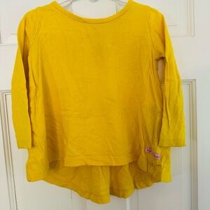 Ruffle Butts Bright Yellow Long Sleeve Top